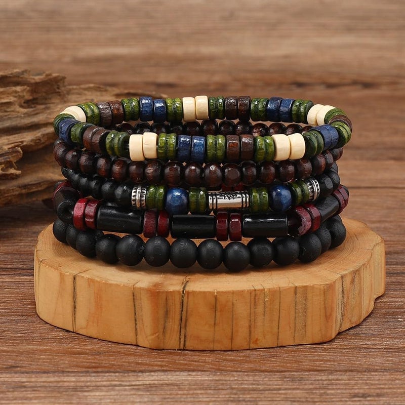 JAVMOO Gothic Bracelet Adjustable Punk Braided Leather Multilayer Grunge Set Bracelets Emo Metal Cuff Wrap Bangles Meaningful Gift - Image 2